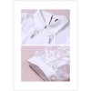 TE9012MH Organza embroidery beads chiffon shirt with wide leg shorts