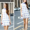 TE9022MH Summer new style dot sleeveless A-line dress