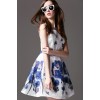 TE9023MH Summer fashion beautiful butterfly print sleeveless dress