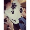 TE9038 Fresh elegant vintage embroidery chiffon blouse