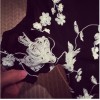 TE9038 Fresh elegant vintage embroidery chiffon blouse
