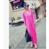 TE9126YBF V-neck temperament drape batwing maxi dress