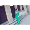 TE9126YBF V-neck temperament drape batwing maxi dress