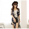 TE9188 New style flowers print sunscreen chiffon cardigan