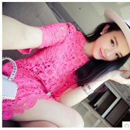 TE9195 Fashion temperament lace dress