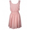 TE9220 Europe Fashion lacing waist sleeveless dress