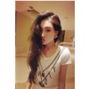 TE9222YBF Fashion necklace print simple T-shirt