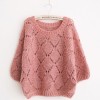 TE9321YJZJ Korean fashion loose batwing sleeve pullover sweater