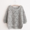 TE9321YJZJ Korean fashion loose batwing sleeve pullover sweater