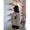 TE9322YJZJ Peppy style hollow out sweet pullover sweater