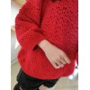 TE9322YJZJ Peppy style hollow out sweet pullover sweater