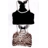 TE9340 Sexy bowknot back rhinestone vest