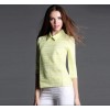 TE946NS Lace splicing lapel chiffon shirt