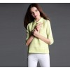 TE946NS Lace splicing lapel chiffon shirt