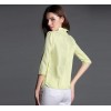 TE946NS Lace splicing lapel chiffon shirt