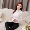 TE9502YJZJ Korean fashion temperament long sleeve lace tops