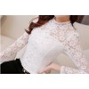 TE9502YJZJ Korean fashion temperament long sleeve lace tops