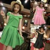 TE9712 Europe fashion temperament off shoulder cross strap tops with pleat skirt