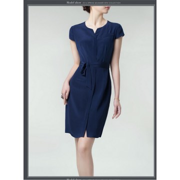 TE99008HES High quality OL temperament silk dress