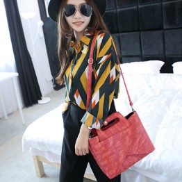 PBB8487 Fashion vintage print Korean and Japanese trendy handbag