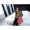 PBB8487 Fashion vintage print Korean and Japanese trendy handbag