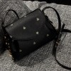 PBB8488 Japanese fashion print trendy rivet messenger bag