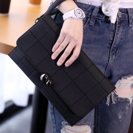 PBB8497 Wholesale stone checks pattern clutch bag