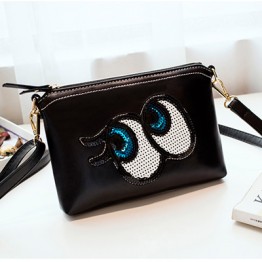 PBB8498 New style Korean fashion sequins big eye clutch bag