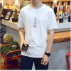 TE1629DYK Summer teenager simple casual rocket pattern t-shirt