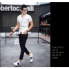 TE3708KDF Korean fashion mens stand collar t-shirt