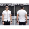 TE3708KDF Korean fashion mens stand collar t-shirt