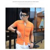 TE3708KDF Korean fashion mens stand collar t-shirt