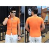 TE3708KDF Korean fashion mens stand collar t-shirt