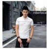 TE3712KDF Korean fashion mens close fitting stand collar t-shirt