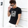 TE5809JXS Korean fashion trendy cartoon print mens t-shirt