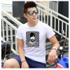 TE5809JXS Korean fashion trendy cartoon print mens t-shirt