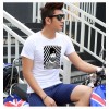 TE5809JXS Korean fashion trendy cartoon print mens t-shirt