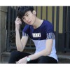 TE6016KDF Summer casual color matching mens t-shirt