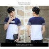 TE6016KDF Summer casual color matching mens t-shirt