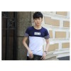 TE6016KDF Summer casual color matching mens t-shirt