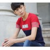 TE6016KDF Summer casual color matching mens t-shirt