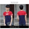 TE6016KDF Summer casual color matching mens t-shirt