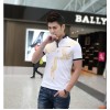 TE9117KDF Chinese style tattoo dragon pattern mens t-shirt