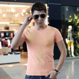 TE9130KDF Chinese style dragon tattoo print mens t-shirt