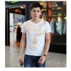 TE9130KDF Chinese style dragon tattoo print mens t-shirt