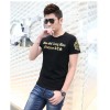 TE9134KDF Chinese style gilding tight head pattern mens t-shirt