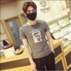 TE9209WNNZ Korean fashion print casual mens t-shirt