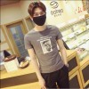 TE9209WNNZ Korean fashion print casual mens t-shirt