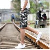 TE702LDZ Summer camouflage casual beach fifth pants