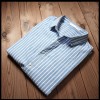 TEC210WLHY Stripes slim trendy men long sleeve shirt